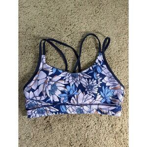 Born Primitive Sports Bra Women Medium Floral Print Yoga Crossfit